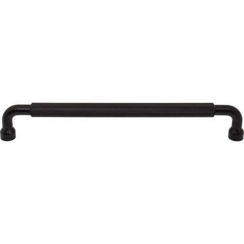 Top Knobs TK3268BLK: 12" cc Garrison Bar Cabinet Pull - Flat Black