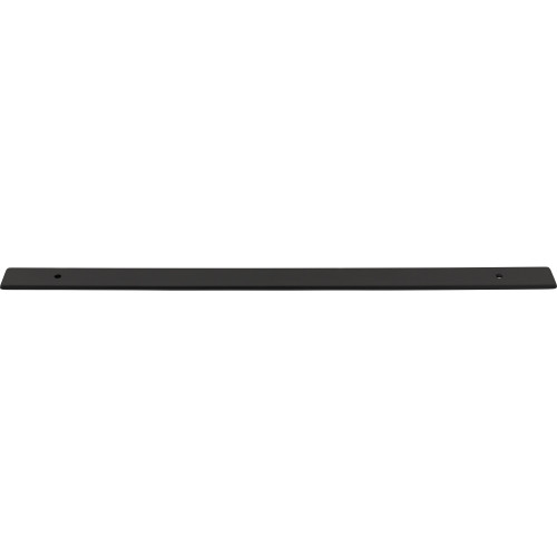 Top Knobs TK3286BLK: 1" Radcliffe  Backplate - Flat Black
