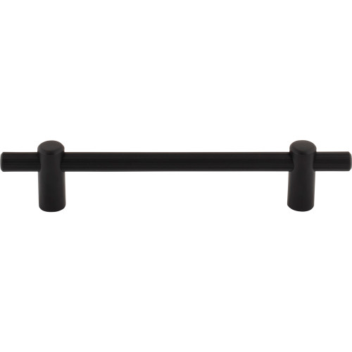 Top Knobs TK3253BLK: 5-1/16" cc Dempsey Bar Cabinet Pull - Flat Black