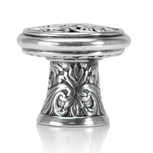 Edgar Bererbi 8420/6: 1-1/16" Glendale Court Cabinet Knob - Burnished Silver