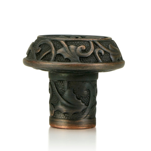 Edgar Bererbi 8423/44: 1-1/16" Rookwood Cabinet Knob - Oiled Bronze