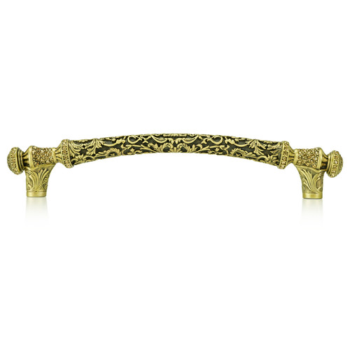 Edgar Bererbi 8504BB: 6" cc Glendale Court Cabinet Pull - Burnished Brass/Swarovski Crystal
