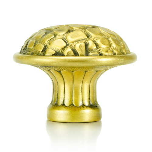 Edgar Bererbi 8535FG: 1-3/8" Key Largo Alligator Cabinet Knob - Florentine Gold