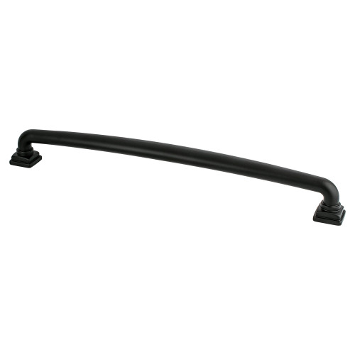 Berenson 1305-1055: 12" cc Tailored Traditional Appliance Pull - Matte Black