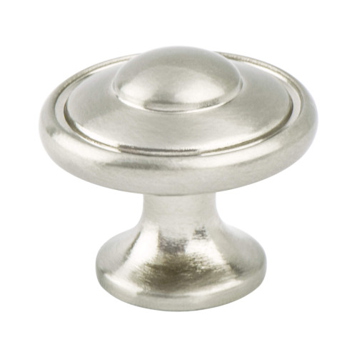 Berenson 2920-1BPN: 1-3/16" Euro Traditions Cabinet Knob - Brushed Nickel