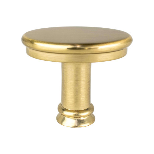 Berenson 4162-1MDB: 1-7/16" Dierdra Oval Cabinet Knob - Modern Brushed Gold
