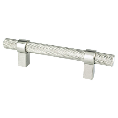 Berenson 5025-4BPN: 96mm cc Radial Reign Cabinet Pull - Brushed Nickel