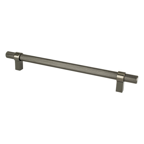 Berenson 5076-4098: 224mm cc Radial Reign Cabinet Pull - Black Nickel