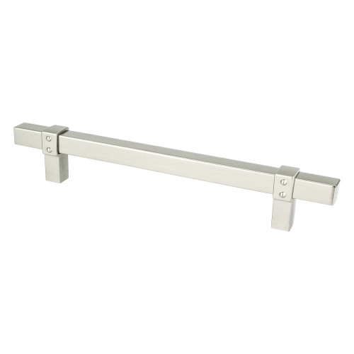 Berenson 5081-4BPN: 160mm cc Rivet Rebel Cabinet Pull - Brushed Nickel