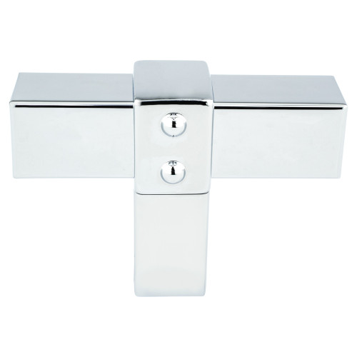 Berenson 5084-4026: 2" Rivet Rebel T-Bar Cabinet Knob - Polished Chrome