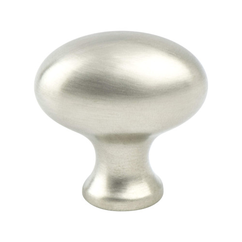 Berenson 7090-1BPN-C: 1-3/8" Euro Classica Oval Cabinet Knob - Brushed Nickel