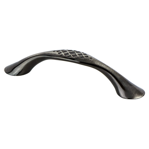 Berenson 7113-1RBN-C: 96mm cc Overture Cabinet Pull - Rustic Black Nickel