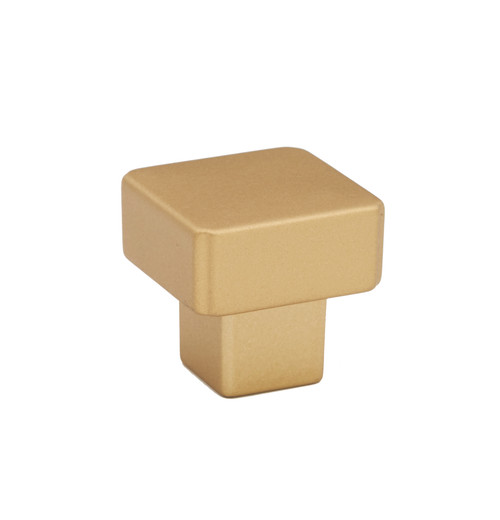 Alno A2855-CHP: 1-1/4" Quadrato Square Smooth Cabinet Knob - Champagne