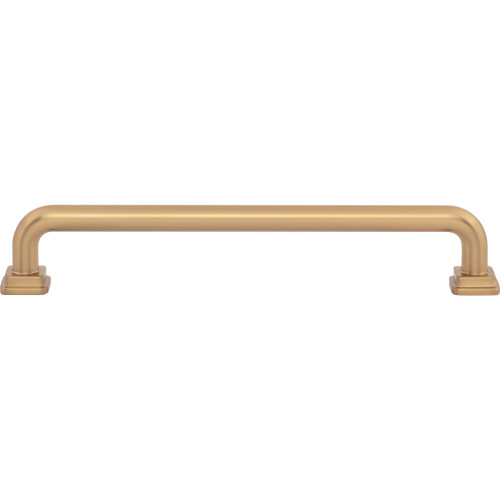 Atlas A6025-WB: 6-5/16" cc Kimberton Bar Cabinet Pull - Warm Brass