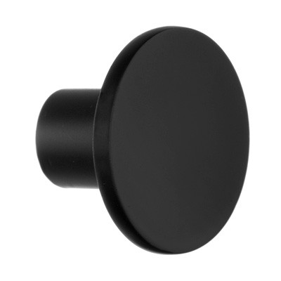 Smedbo BB496: Beslagsboden 1-1/8" Round Cabinet Knob - Matte Black