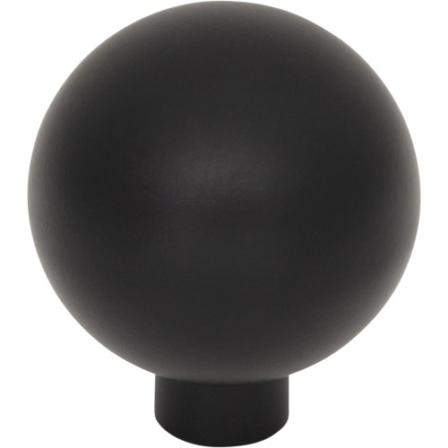 Top Knobs TK3341BLK: 1-1/4" Brockwell Round Cabinet Knob - Flat Black