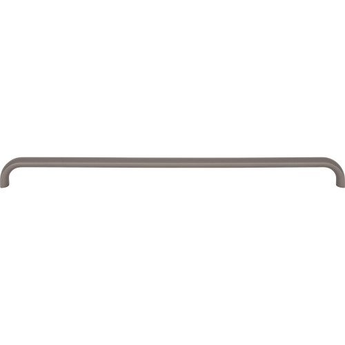 Top Knobs TK3347AG: 12" cc Brockwell D-Handle Cabinet Pull - Ash Gray