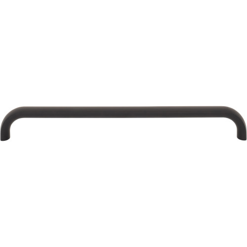 Top Knobs TK3345BLK: 7-9/16" Brockwell D-Handle Cabinet Pull - Flat Black
