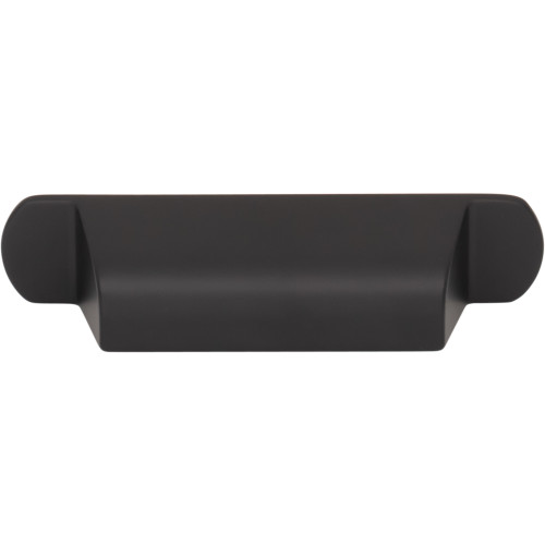 Top Knobs TK3360BLK: 2-3/4" Cressing Cup Cabinet Pull - Flat Black