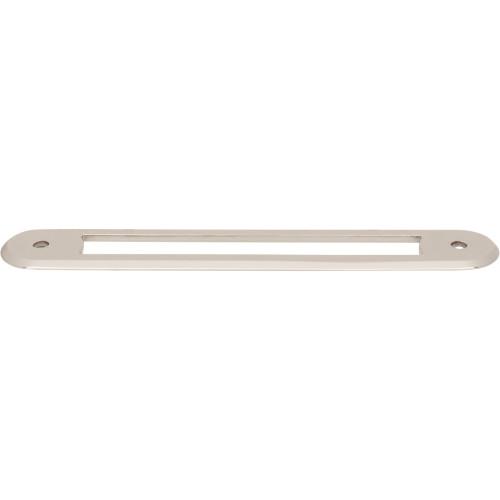 Top Knobs TK3353PN: 5-1/16" Brockwell Oval Backplate - Polished Nickel