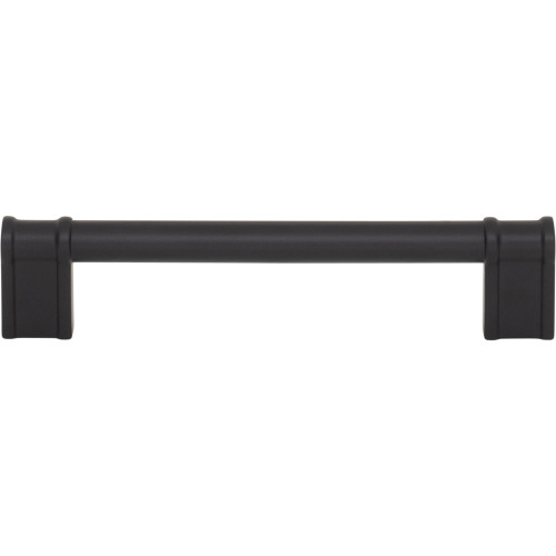 Top Knobs TK3383BLK: 5-1/16" Newburn D-Handle Cabinet Pull - Flat Black