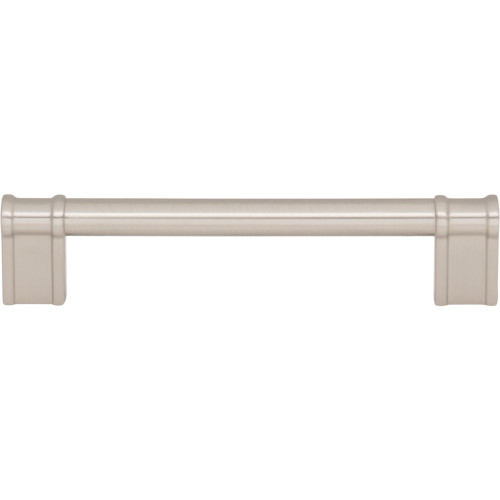 Top Knobs TK3383BSN: 5-1/16" Newburn D-Handle Cabinet Pull - Brushed Satin Nickel