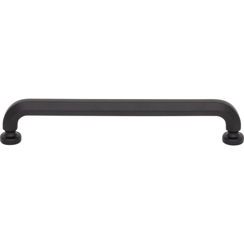 Top Knobs TK3323BLK: 6-5/16" Stanmore D-Handle Cabinet Pull - Flat Black