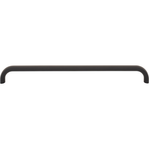 Top Knobs TK3346BLK: 8-13/16" Brockwell D-Handle Cabinet Pull - Flat Black