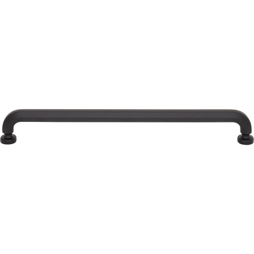 Top Knobs TK3325BLK: 8-13/16" Stanmore D-Handle Cabinet Pull - Flat Black
