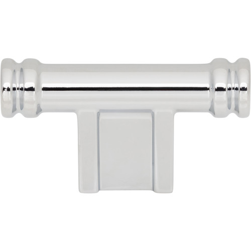 Top Knobs TK3380PC: 2-1/4" Newburn T-Bar Cabinet Knob - Polished Chrome
