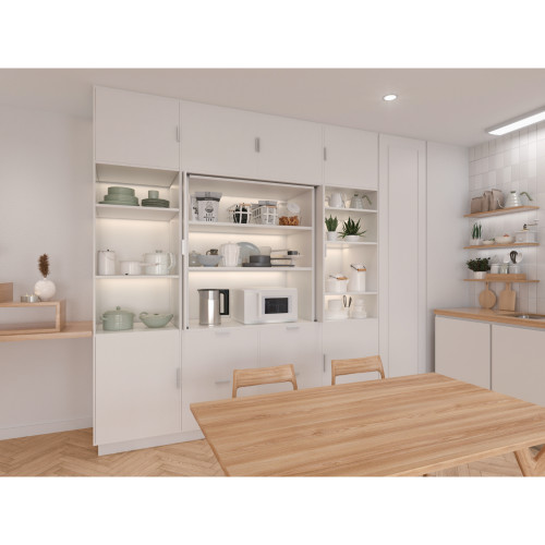 Sugatsune ALT-ST15-D360LL-19: Inset Soft-Close Pocket Door System Kit with 19" Slides