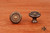 RKI CK-2222-AE: 1-1/4" Beaded Cabinet Knob w/Tip - Antique English