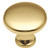 Hickory P14255-3: 1-1/8" Conquest Cabinet Knob - Polished Brass