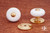 RKI CK-316: 1-1/4" Cabinet Knob w/Brass Tip - Polished Brass/White Porcelain