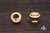 RKI CK-5214-B: 1-1/4" Plain Cabinet Knob w/Flat Brass Insert - Polished Brass