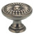 Omnia 7435/30.15A: 1-3/16" Ornate Round Cabinet Knob - Pewter