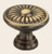 Omnia 7435/40.SB: 1-9/16" Ornate Round Cabinet Knob - Shaded Bronze