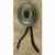 Anne At Home 881: Concho w/leather Cabinet Knob - Small