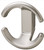 Hafele 843.65.600: Lago Di Como Double Wall Hook - Matte Nickel