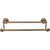 Top Knobs ED7GBZE: 18" cc Edwardian Bath Double Towel Bar - German Bronze