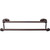 Top Knobs ED7ORBC: 18" cc Edwardian Bath Double Towel Bar - Oil Rubbed Bronze