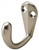 Hafele 845.01.620: Double Wall Hook - Matte Nickel