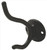 Hafele 845.05.300: Double Wall Hook - Dark Oil Rubbed Bronze