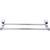 Top Knobs AQ9PC: 24" cc Aqua Bath Double Towel Bar - Polished Chrome