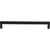 Top Knobs M1019: 8-13/16" cc Pennington Round Bar Cabinet Pull - Flat Black