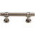 Top Knobs M1754: 3" cc Dakota Bit Cabinet Pull - Pewter Antique