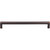 Top Knobs M1836: 8-13/16" cc Nouveau III Square Bar Cabinet Pull - Tuscan Bronze