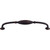 Top Knobs M1629: 8-13/16" cc Tuscany D-Handle Cabinet Pull - Tuscan Bronze