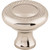 Top Knobs M1585: 1-1/4" Somerset II Swirl Cut Round Cabinet Knob - Polished Nickel
