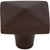 Top Knobs M1523: 1-1/2" Aspen Square Cabinet Knob - Mahogany Bronze